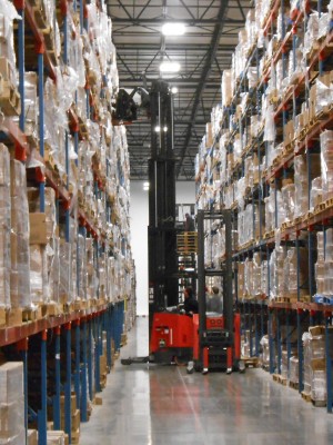 forklift picking